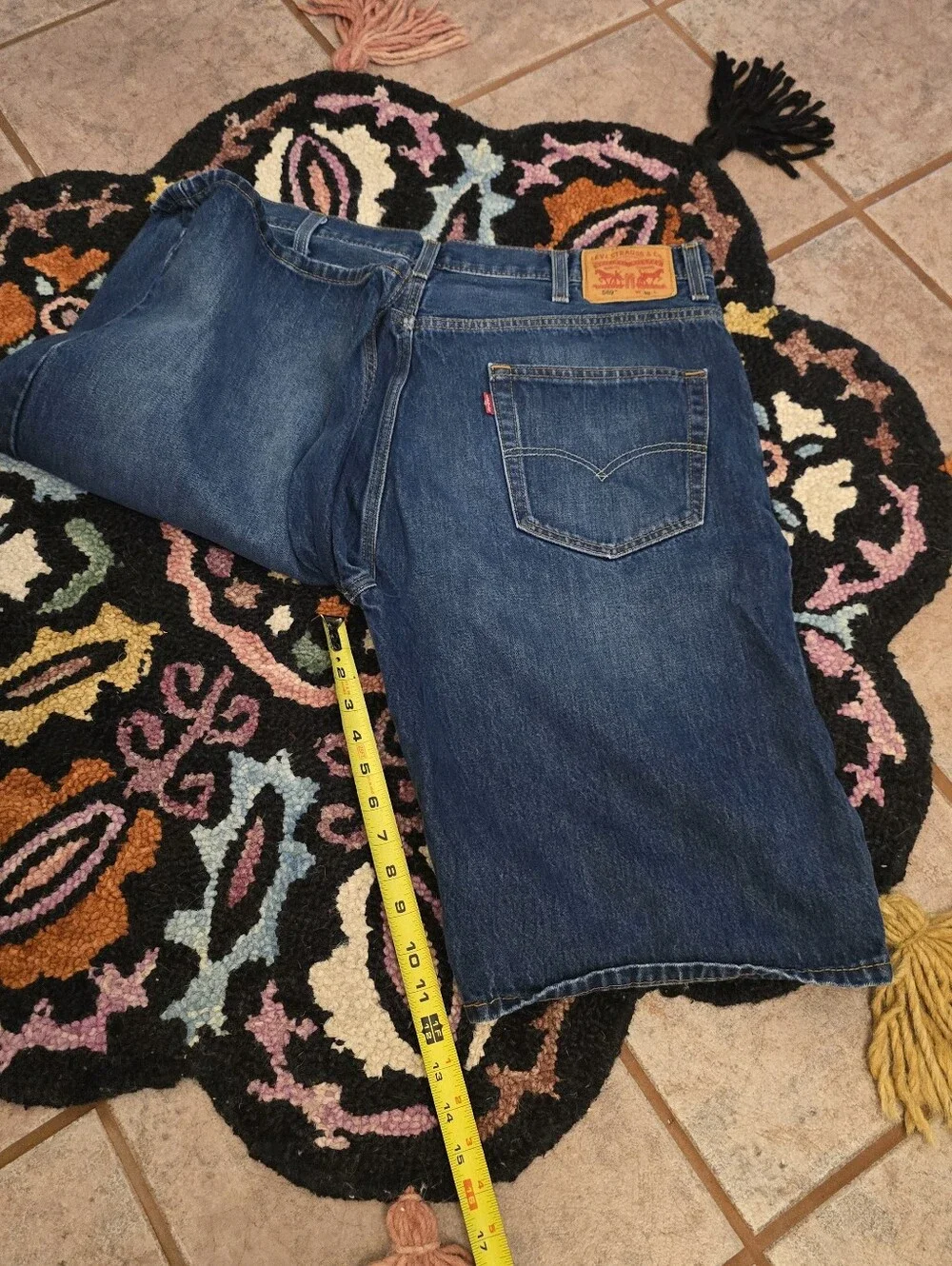 🔥🔥Baggy Levi's 569 blue denim shorts size 38🔥🔥 jorts #denim #levis #569